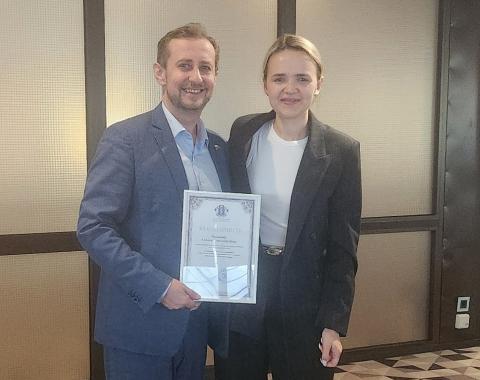 Преподаватель Академии награжден благодарностью Аппарата Ассоциации юристов России
